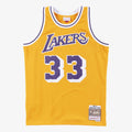 Los Angeles Lakers Swingman Jersey Home Kareem Abdul Jabbar 1984 85 | Stitched Jersey RTJS 12084 - image 1