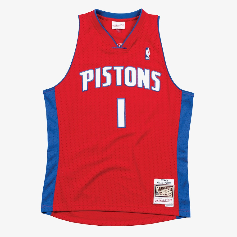 Detroit Pistons Swingman Jersey Allen Iverson 2008 09 | Stitched Jersey RTJS 12057 - image 1