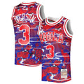 Allen Iverson Red Philadelphia 76Ers 199697 Hardwood Classics Lunar New Year Swingman Jersey | Stitched Jersey RTJS 12068 - image 1