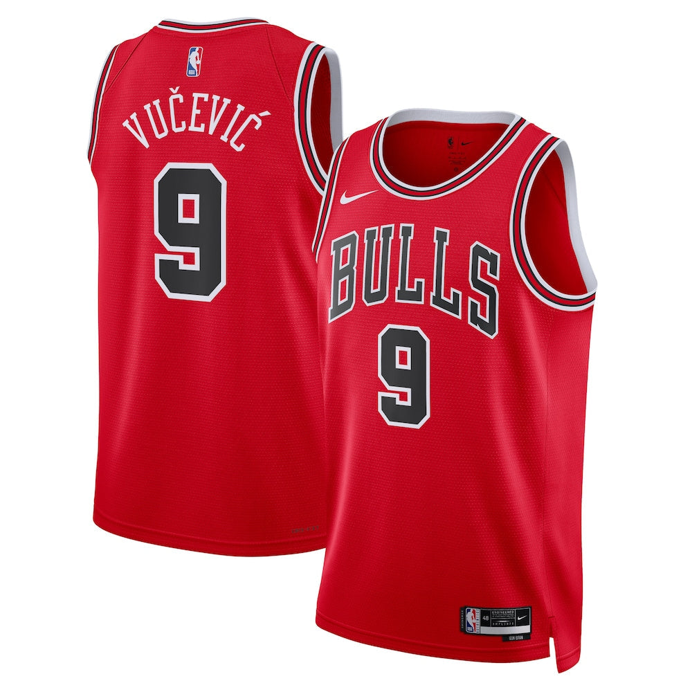 Chicago Bulls Icon Edition Swingman Jersey Red Nikola Vuevi Unisex | Stitched Jersey RTJS 12044 - image 1