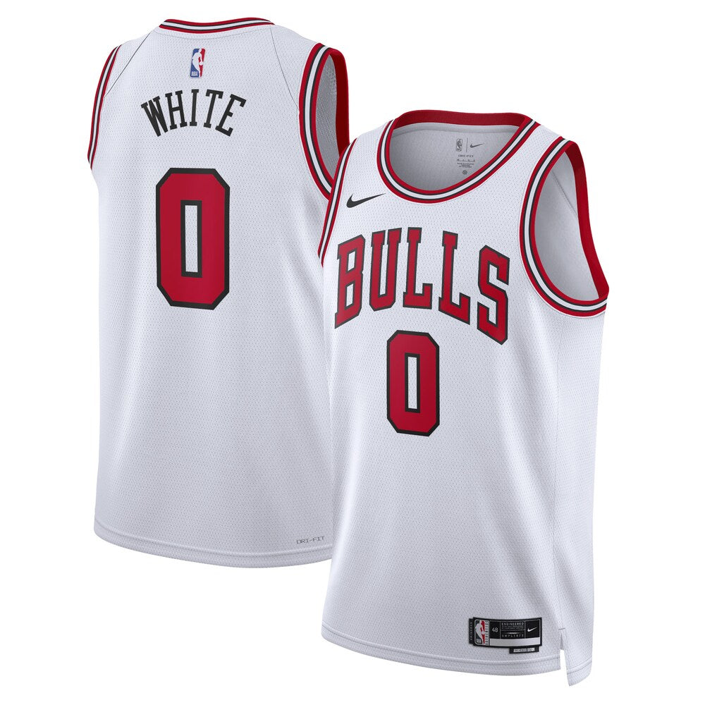 Chicago Bulls Association Edition Swingman Jersey White Coby White Unisex | Stitched Jersey RTJS 12041 - image 1