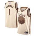 Golden State Warriors 2025-26 City Edition Swingman Jersey Tan Jonathan Kuminga Unisex | Stitched Jersey RTJS 12039 - image 1