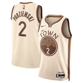 Golden State Warriors 2025-26 City Edition Swingman Jersey Tan Brandin Podziemski Unisex | Stitched Jersey RTJS 12038 - image 1