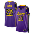 Los Angeles Lakers Jordan Statement Edition Swingman Jersey Purple Lebron James Unisex | Stitched Jersey RTJS 12020 - image 1