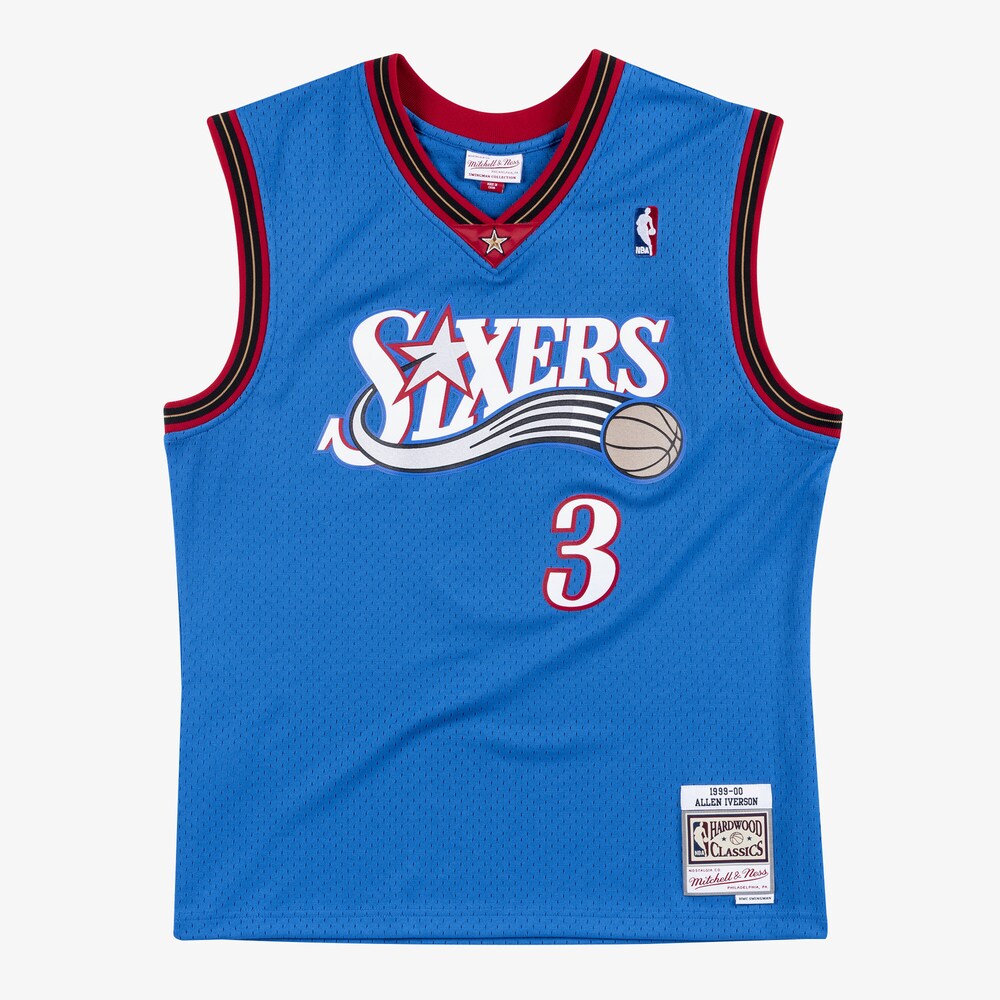 Philadelphia 76Ers Swingman Jersey Alternate Allen Iverson 1999 00 | Stitched Jersey RTJS 12027 - image 1