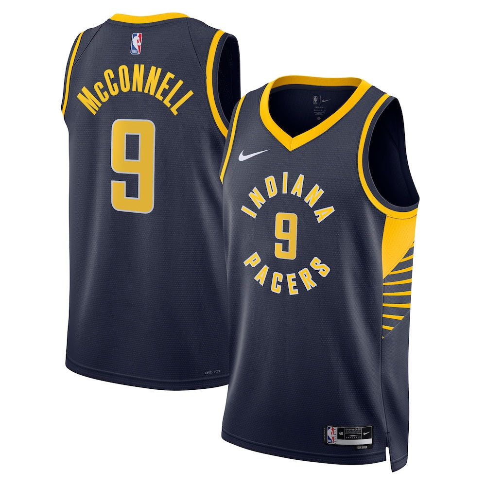 Indiana Pacers Icon Edition Swingman Jersey Navy Tj Mcconnell Unisex | Stitched Jersey RTJS 12021 - image 1