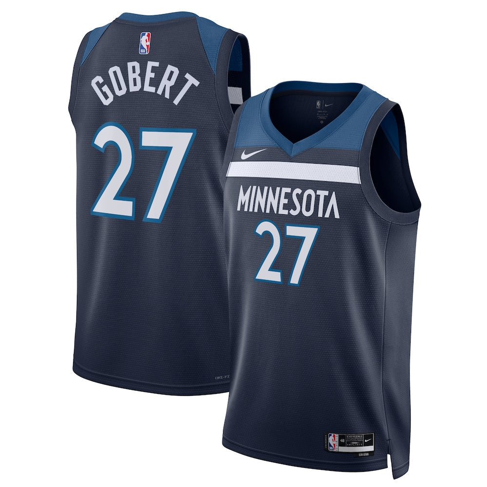 Minnesota Timberwolves Icon Edition Swingman Jersey Navy Rudy Gobert Unisex | Stitched Jersey RTJS 12015 - image 1