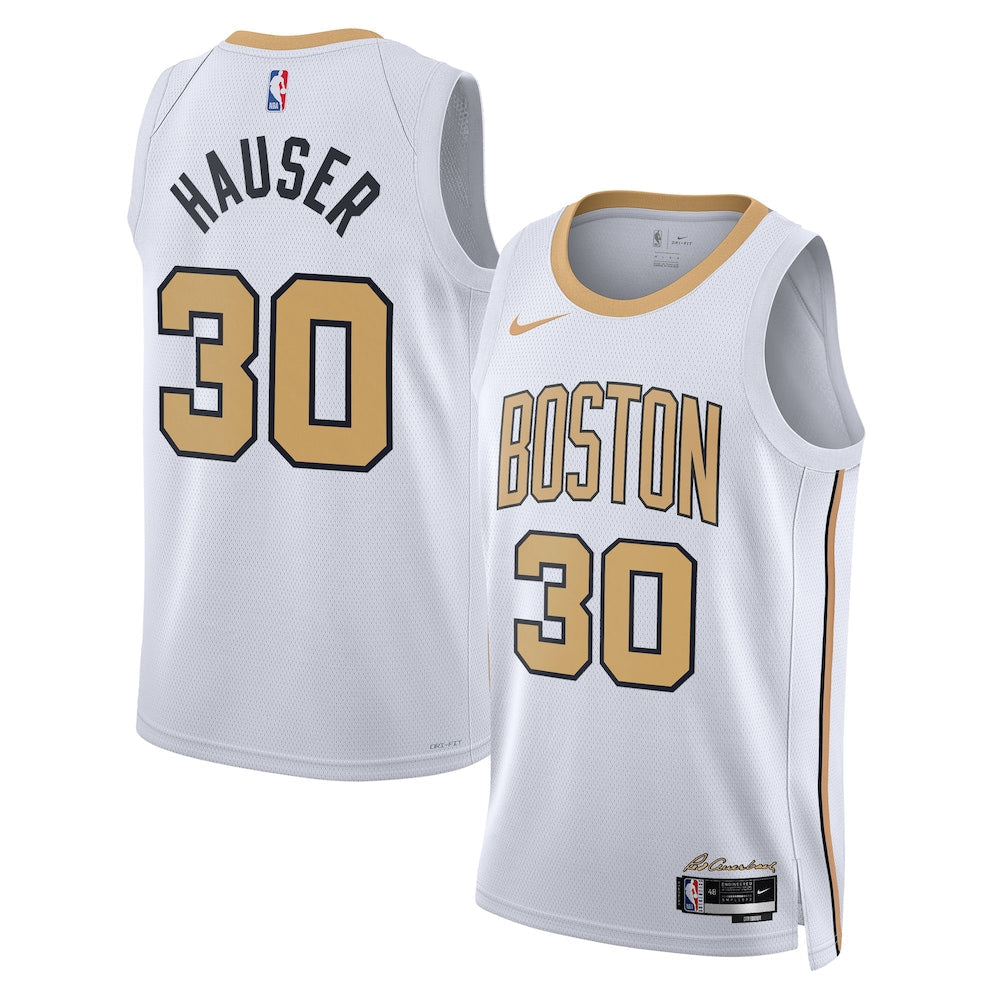Boston Celtics 2025-26 City Edition Swingman Jersey White Sam Hauser Unisex | Stitched Jersey RTJS 12013 - image 1