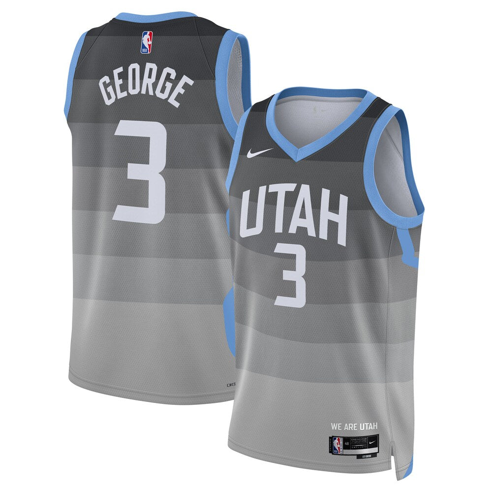 Utah Jazz 2025-26 City Edition Swingman Jersey Gray Keyonte George Unisex | Stitched Jersey RTJS 12001 - image 1