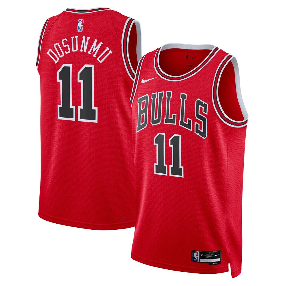 Chicago Bulls Icon Edition Swingman Jersey Red Ayo Dosunmu Unisex | Stitched Jersey RTJS 12007 - image 1