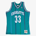 Charlotte Hornets Swingman Jersey Road Alonzo Mourning 1992 93 | Stitched Jersey RTJS 12006 - image 1