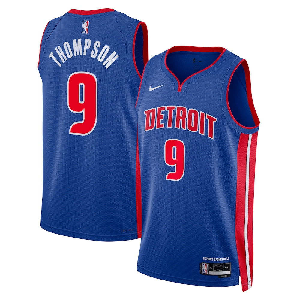 Detroit Pistons Icon Edition Swingman Jersey Blue Ausar Thompson Unisex | Stitched Jersey RTJS 11998 - image 1
