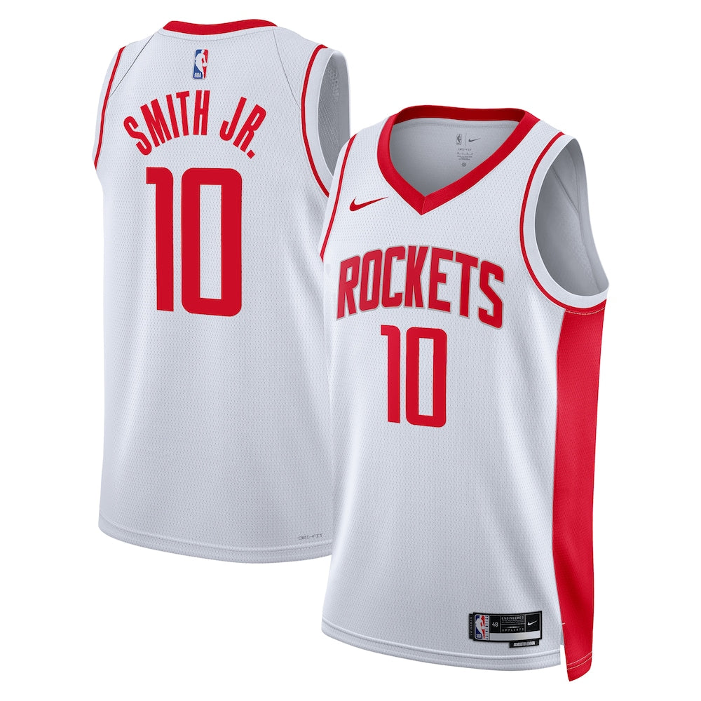 Houston Rockets Association Edition Swingman Jersey White Jabari Smith Jr Unisex | Stitched Jersey RTJS 11994 - image 1