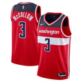 Washington Wizards Icon Edition Swingman Jersey Red Cj Mccollum Unisex | Stitched Jersey RTJS 11989 - image 1