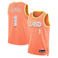 Cleveland Cavaliers 2025-26 City Edition Swingman Jersey Orange Max Strus Unisex | Stitched Jersey RTJS 11966 - image 1