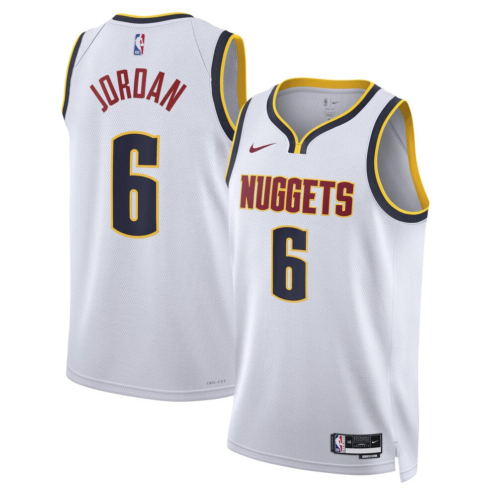 Denver Nuggets Association Edition Swingman Jersey White Deandre Jordan Unisex | Stitched Jersey RTJS 11958 - image 1