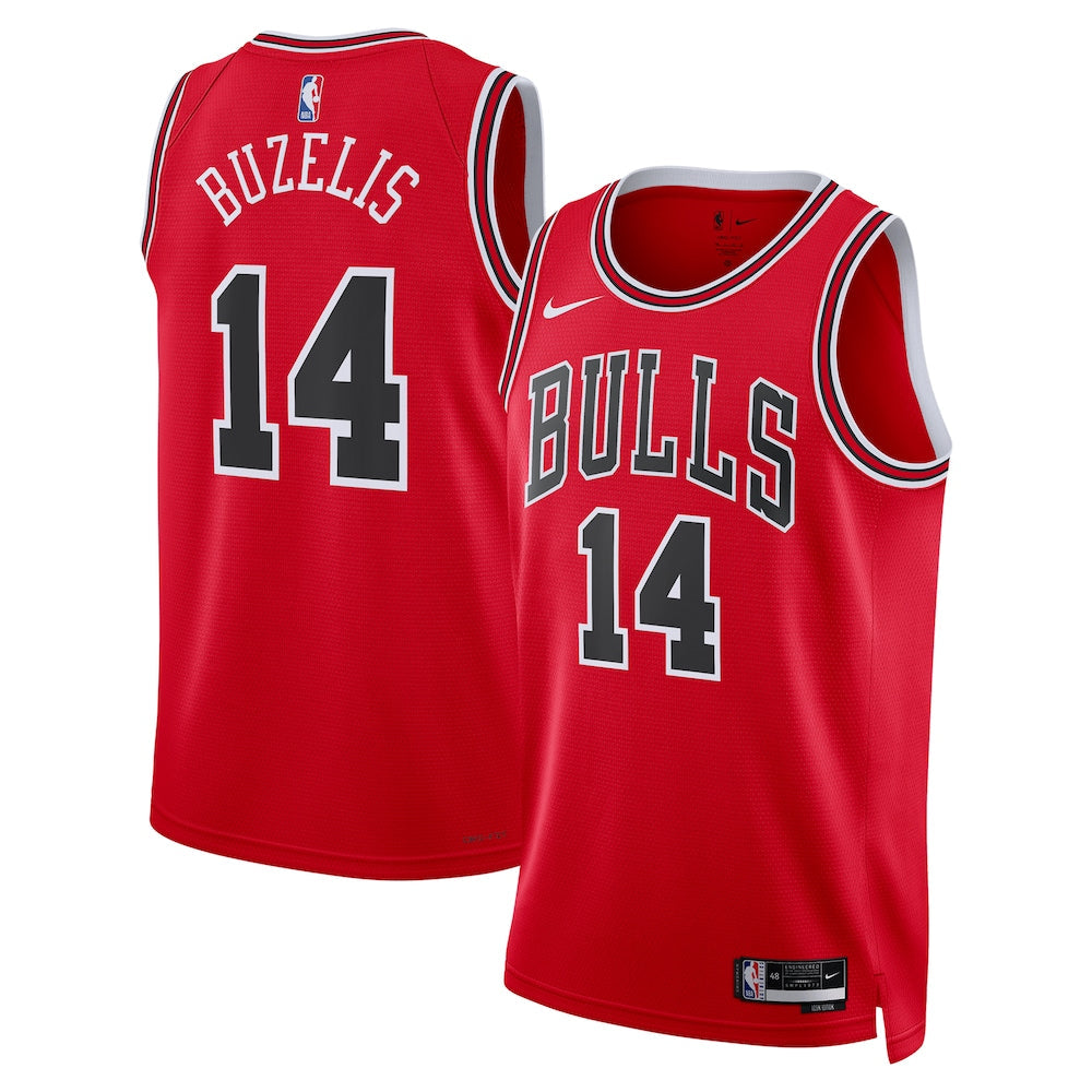 Chicago Bulls Icon Swingman Jersey Red Matas Buzelis Unisex | Stitched Jersey RTJS 11946 - image 1
