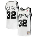 Sean Elliott White San Antonio Spurs 1998 99 Hardwood Classics Swingman Jersey | Stitched Jersey RTJS 11933 - image 1