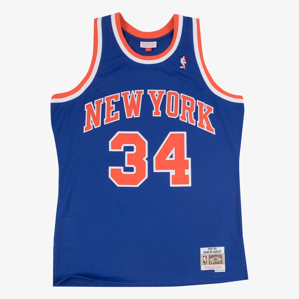 New York Knicks Swingman Jersey Road Charles Oakley 1991 92 | Stitched Jersey RTJS 11919 - image 1