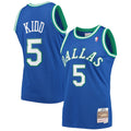 Jason Kidd Blue Dallas Mavericks 1994 95 Hardwood Classics Swingman Player Jersey | Stitched Jersey RTJS 11906 - image 1