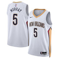 New Orleans Pelicans Association Edition Swingman Jersey White Dejounte Murray Unisex | Stitched Jersey RTJS 11905 - image 1
