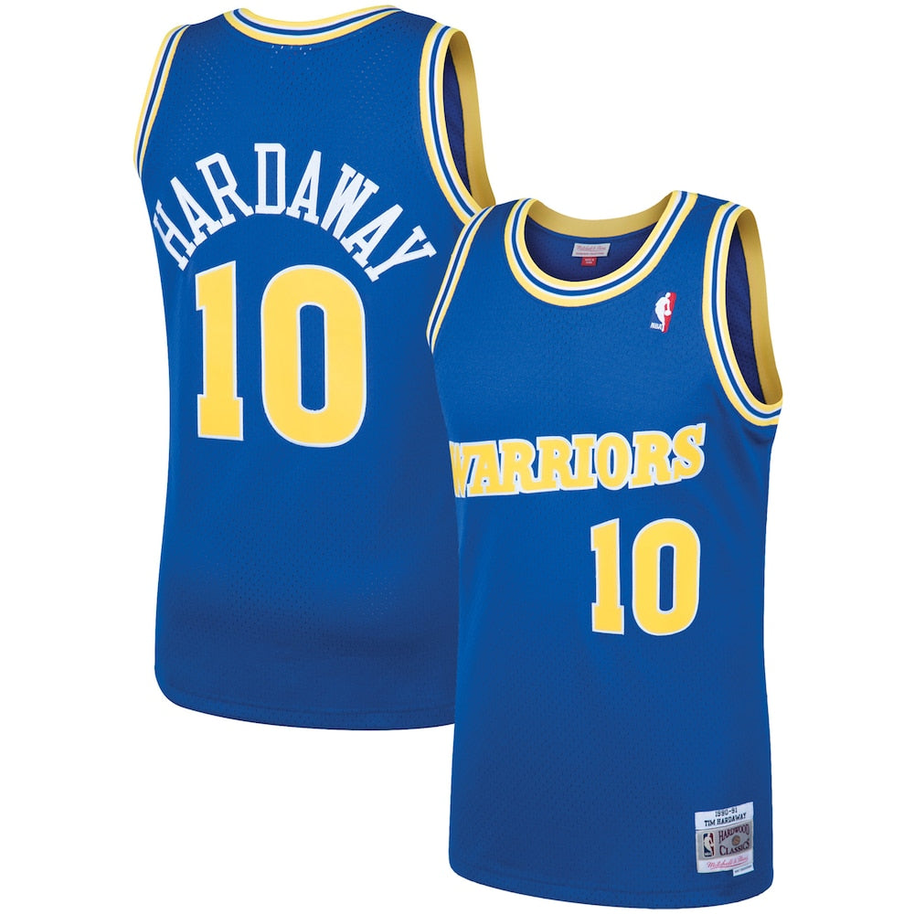 Tim Hardaway Royal Golden State Warriors 1990 Hardwood Classics Swingman Player Jersey | Stitched Jersey RTJS 11902 - image 1