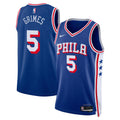Philadelphia 76Ers Icon Edition Swingman Jersey Royal Quentin Grimes Unisex | Stitched Jersey RTJS 11882 - image 1