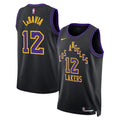 Los Angeles Lakers 2025-26 City Edition Swingman Jersey Black Jake Laravia Unisex | Stitched Jersey RTJS 11867 - image 1