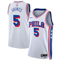 Philadelphia 76Ers Association Edition Swingman Jersey White Quentin Grimes Unisex | Stitched Jersey RTJS 11877 - image 1