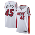 Miami Heat Association Edition Swingman Jersey White Davion Mitchell Unisex | Stitched Jersey RTJS 11848 - image 1