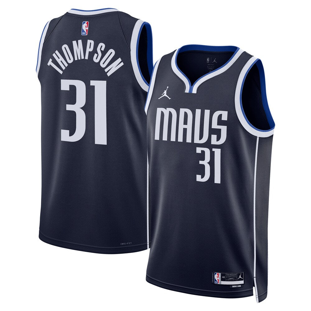 Dallas Mavericks Jordan Brand Statement Edition Swingman Jersey Navy Klay Thompson Unisex | Stitched Jersey RTJS 11833 - image 1