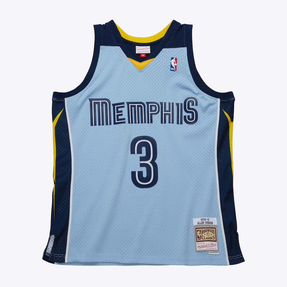 Memphis Grizzlies Swingman Jersey Alternate Allen Iverson 2009 | Stitched Jersey RTJS 11818 - image 1