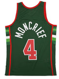 Men's Milwaukee Bucks Sidney Moncrief Mitchell & Ness Green 1983-84 Hardwood Classics Swingman Jersey - image 1