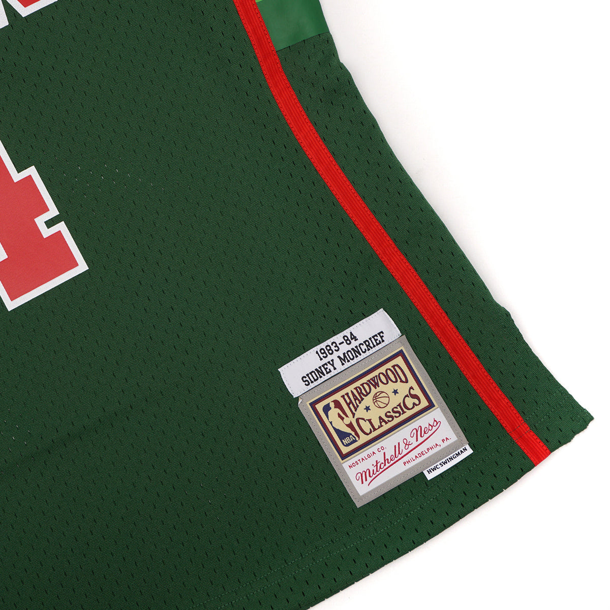 Men's Milwaukee Bucks Sidney Moncrief Mitchell & Ness Green 1983-84 Hardwood Classics Swingman Jersey - image 4