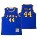 Lakers Kobe Bryant 44 Basketball Crenshaw High School College Basketball Jersey Blue | Stitched Jersey RTJS 9391 - image 1
