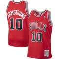 Mens Chicago Bulls B.J. Armstrong Mitchell & Ness Red 1990-91 Hardwood Classics Swingman Jersey - image 1