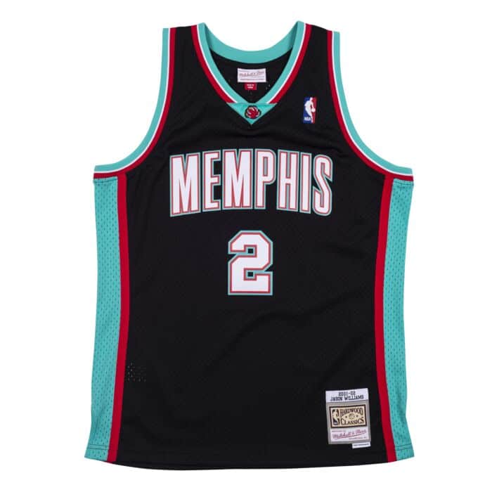 Memphis Grizzlies Jason Williams Black 2001-02 Hardwood Classics Swingman Jersey - image 2