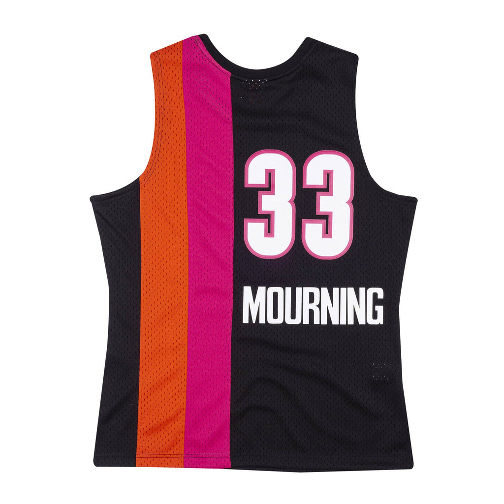 Men's Alonzo Mourning Miami Heat Mitchell & Ness NBA 2005-06 Black Alternate Throwback Swingman Jersey - image 3