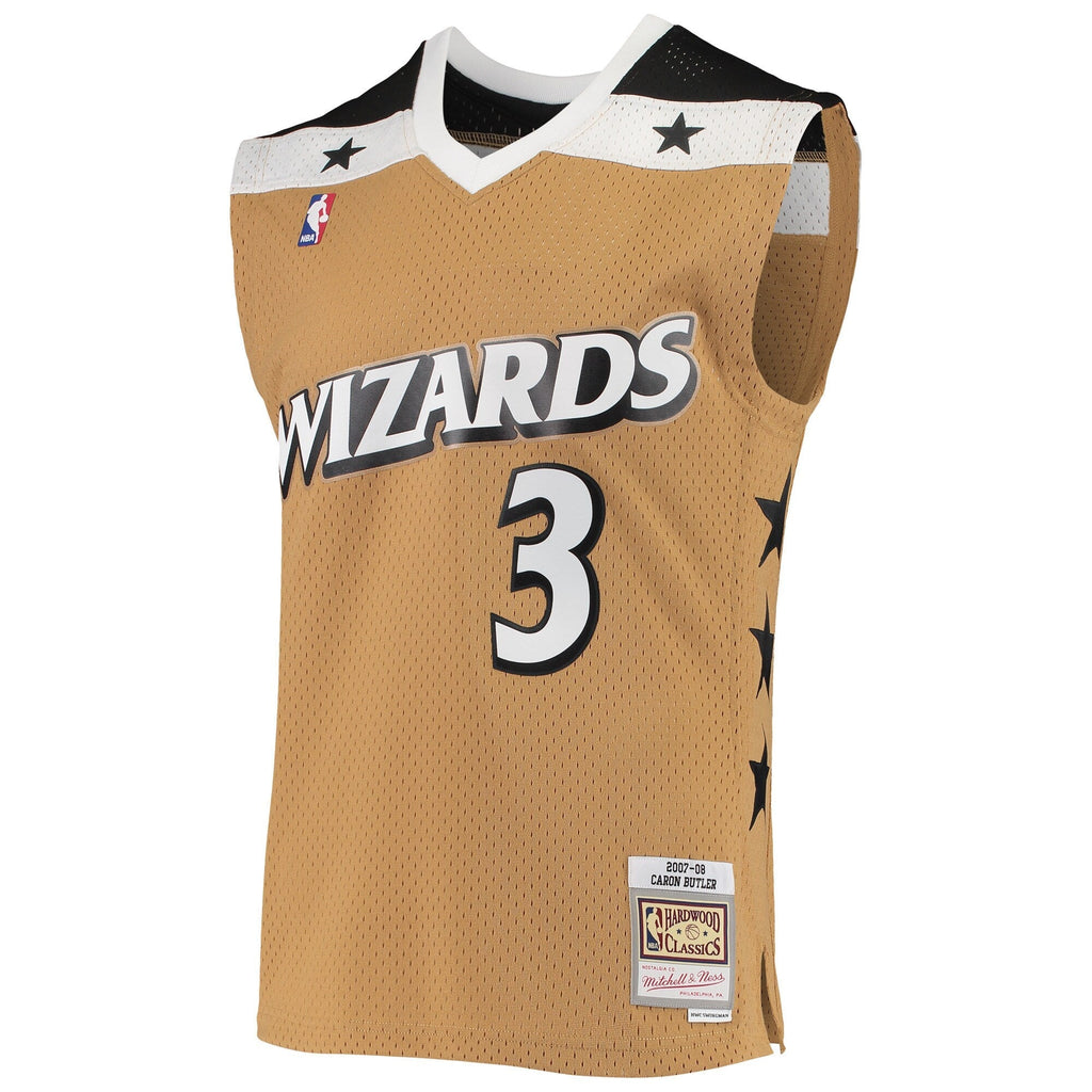 Men's Caron Butler Washington Wizards Mitchell & Ness 2007-08 Hardwood Classics Swingman Jersey - Gold - image 2