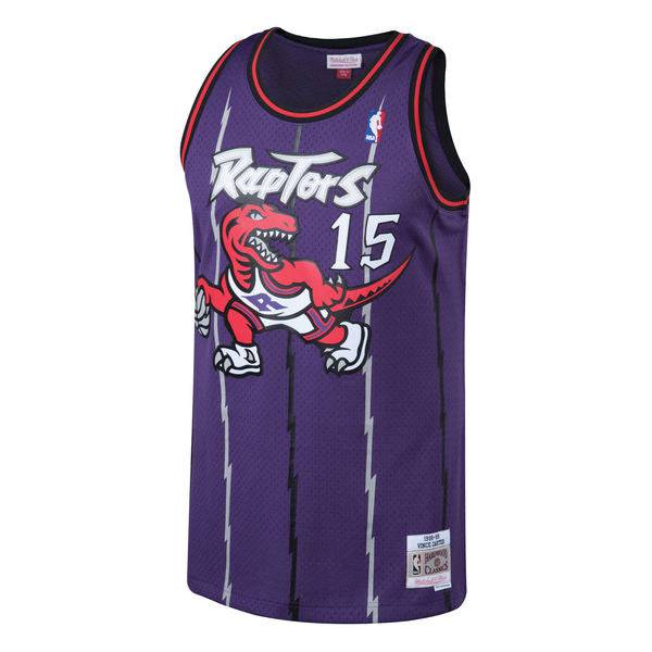Men's Vince Carter Toronto Raptors Mitchell & Ness 1998-99 Hardwood Classics Swingman Jersey - Purple - image 2