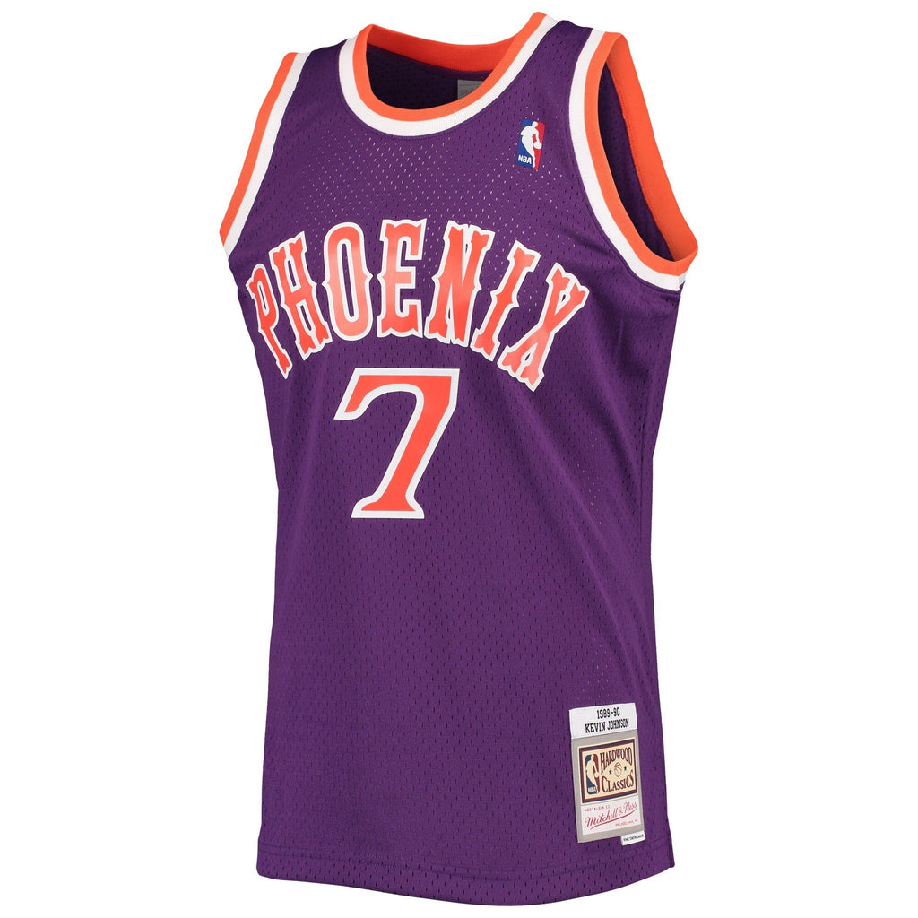 Men's Mitchell & Ness Kevin Johnson Purple Phoenix Suns 1989-90 Hardwood Classics Swingman Jersey - image 2