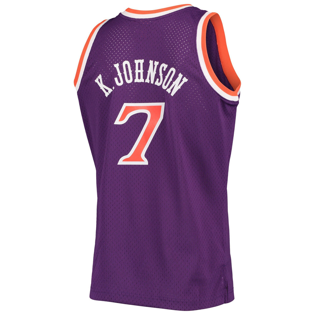 Men's Mitchell & Ness Kevin Johnson Purple Phoenix Suns 1989-90 Hardwood Classics Swingman Jersey - image 3