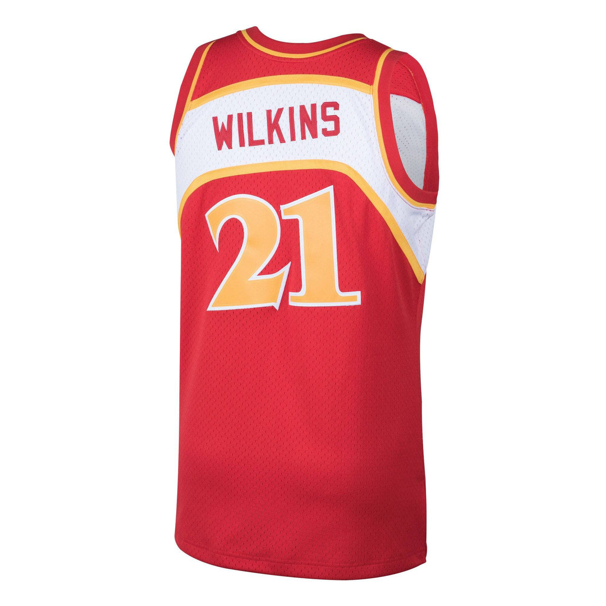 Men's Atlanta Hawks Dominique Wilkins Mitchell & Ness Red 1986-87 Hardwood Classics Swingman Jersey - image 3