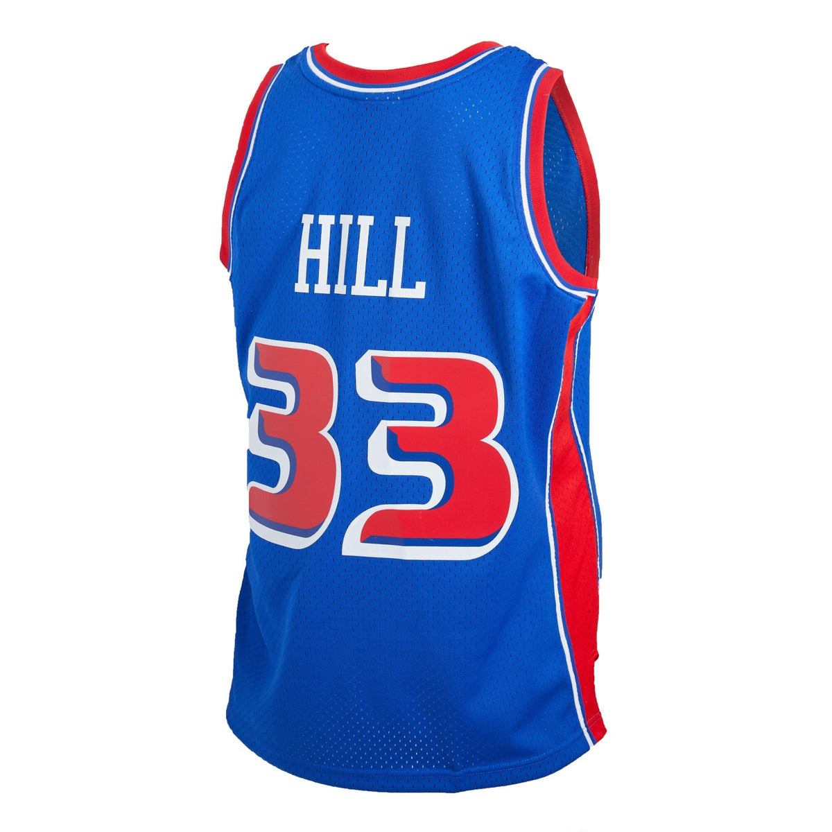 Men's Detroit Pistons Grant Hill Mitchell & Ness Blue 1998-99 Hardwood Classics Reload 2.0 Swingman Jersey - image 3