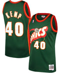 Men's Shawn Kemp Seattle Supersonics Mitchell & Ness 1996-96 Green NBA Swingman Hardwood Classics Jersey - image 1