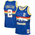 Men's Mitchell & Ness Alex English Royal Denver Nuggets 1987-88 Hardwood Classics Swingman Jersey - image 1