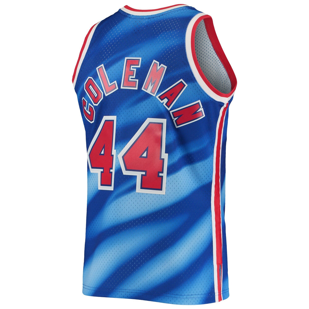 Men's Derrick Coleman New Jersey Nets Mitchell & Ness 1990-91 Hardwood Classics Swingman Jersey - Blue - image 3
