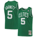 Boston Celtics Kevin Garnett Kelly Green 2007-08 Hardwood Classics Swingman Jersey - image 1