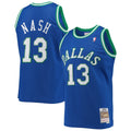 Men's Dallas Mavericks Steve Nash Mitchell & Ness Blue 1998-99 Hardwood Classics Swingman Jersey - image 1
