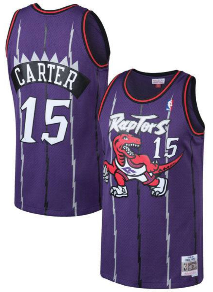 Men's Vince Carter Toronto Raptors Mitchell & Ness 1998-99 Hardwood Classics Swingman Jersey - Purple - image 1